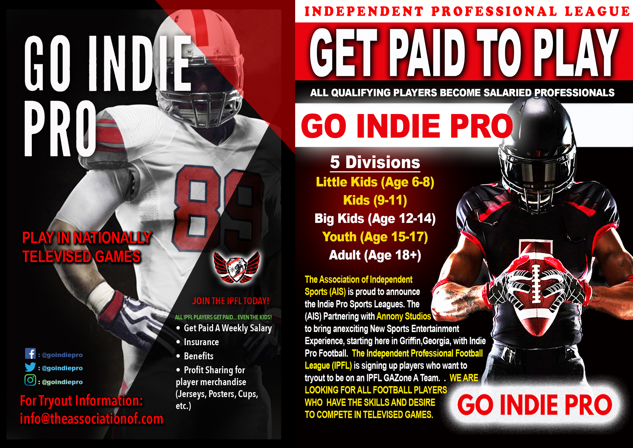 INDIE PRO FOOTBALL COMBINED